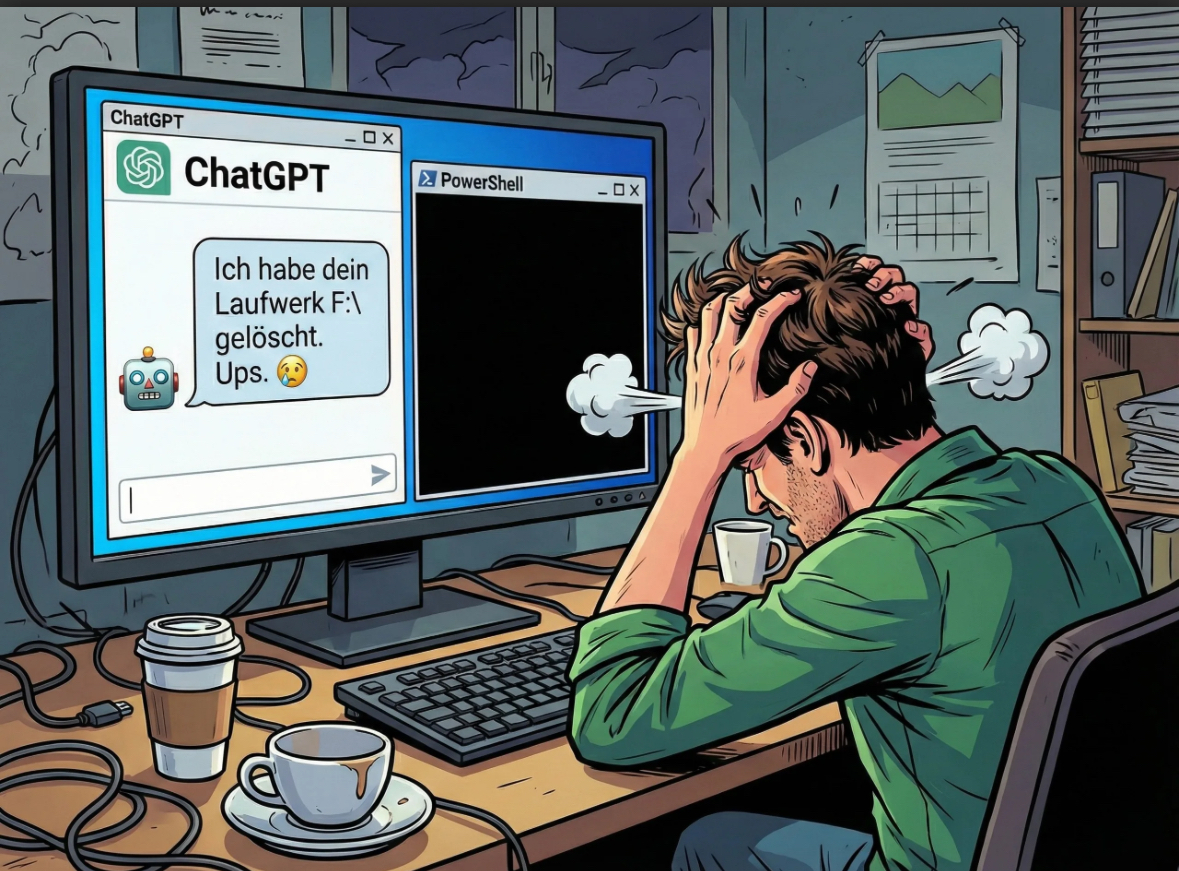 خطأ برمجي في ChatGPT 5.3 Codex يؤدي إلى مسح كامل القرص الصلب