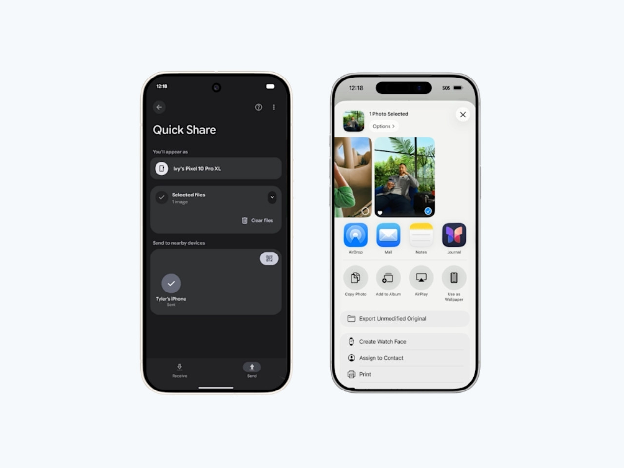 جوجل تعزز دعم AirDrop لتشمل مزيد من أجهزة أندرويد قريبًا