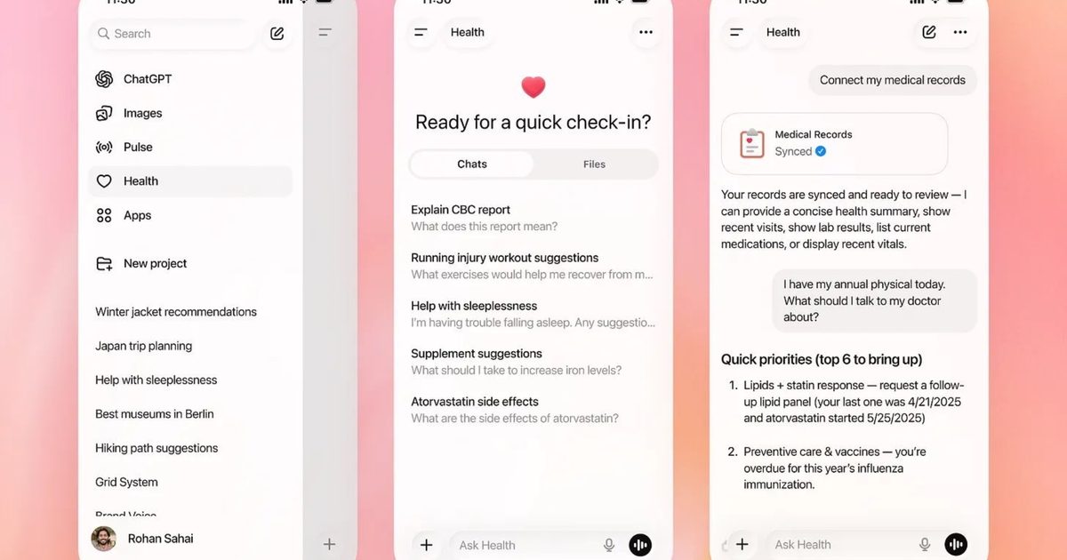 دراسات أولية تكشف عن قلق غير مبرر من تقييم ChatGPT Health لبيانات اللياقة البدنية
