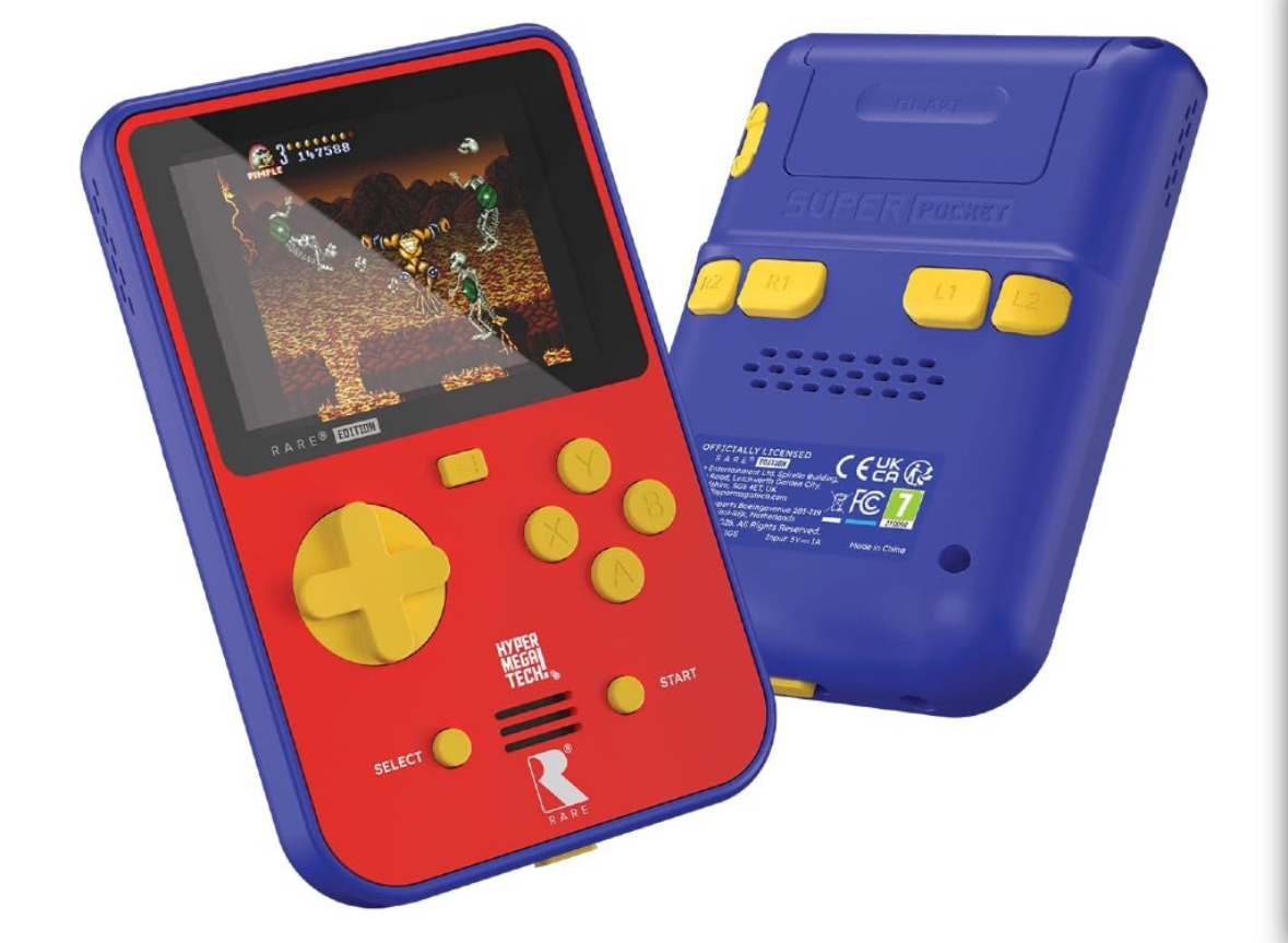 إطلاق HyperMegaTech Super Pocket بنسخة نادرة تضم 14 لعبة كلاسيكية في 2026