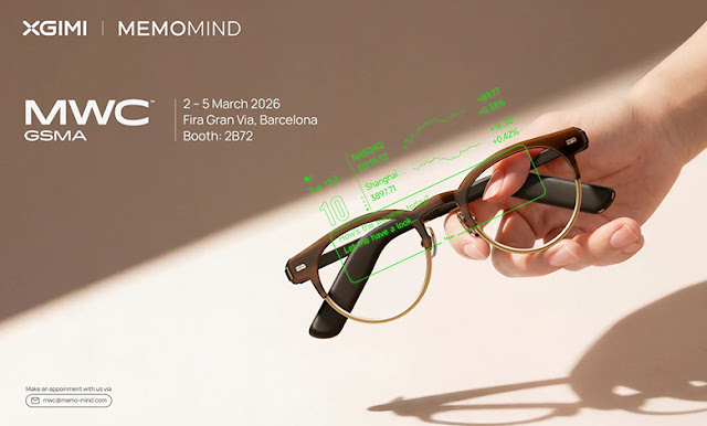 نظارات MemoMind الذكية من XGIMI تثير الإعجاب في معرض MWC 2026