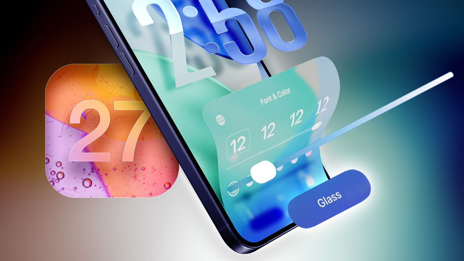 نظام iOS 27 من أبل يتجه نحو دعم شريط تمرير متكامل لواجهة Liquid Glass