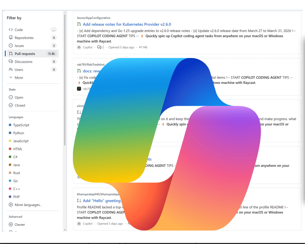 تحذير: Microsoft Copilot يدمج إعلانات غير مرغوب فيها في طلبات GitHub